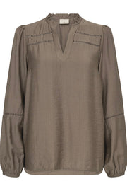 Antina Blouse 207773 | Morel | Bluse fra Freequent