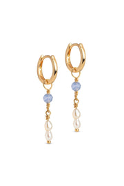 Liva | Blue Quartz | Øreringe fra Enamel