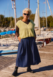 Sleeveless vest in 80% kid mohair V7485 | Light Yellow | Strik fra Atelier C