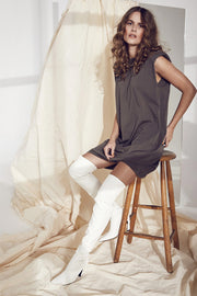 Eduarda Tee Dress | Army | Kjole fra Co'couture