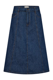 Lisea Skirt 207772 | Medium Blue Denim | Nederdel fra Freequent