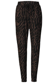 Alma Pants | Dark Brown Zebra | Bukser fra Liberté