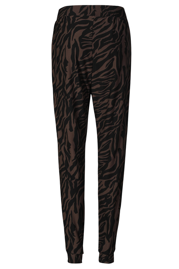 Alma Pants | Dark Brown Zebra | Bukser fra Liberté