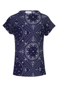 Alma Top | Blue Scarf | Bluse fra Liberté