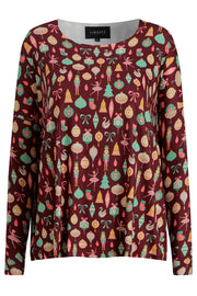 Alma Ls Top | Ballerina Bordeaux | Bluse fra Liberté