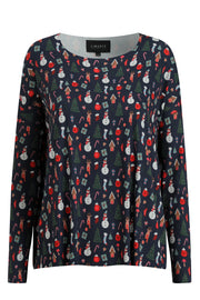 Alma Ls Top | Cookiehouse Navy | Bluse fra Liberté