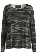 Alma Ls Top | Dusty Camo | Bluse von Liberté