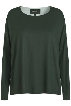 Alma Ls Top | Dusty Army | Bluse von Liberté