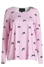 Alma Ls Top | Pink Bow | Bluse fra Liberté