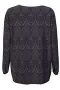 Alma Ls Top | Dunkelgraue Lala | Bluse von Liberté