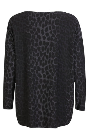 Alma Ls Top | Dunkelgrauer Löwe | Bluse von Liberté