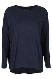 Alma Ls Top | Dusty Navy | Bluse fra Liberté