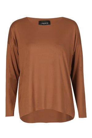 Alma Ls Top | Milk Chocolate | Bluse fra Liberté