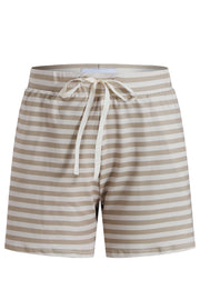 Alma Shorts | Sand Ivory Stripe | Alma fra Liberté