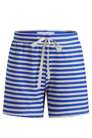 Alma Shorts | Stripe Ivory Cobolt | Shorts fra Liberté