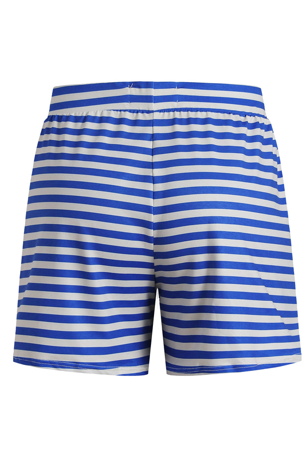 Alma Shorts | Stripe Ivory Cobolt | Shorts fra Liberté