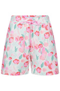 Alma Shorts | Mint Pink Flower | Shorts von Liberté
