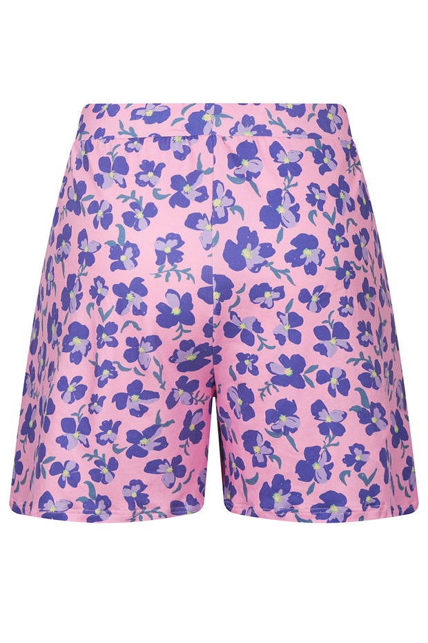 Alma Shorts | Pink Purple Flower | Shorts fra Liberté