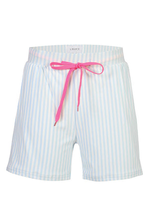 Alma Shorts | L. Blue Creme Small Stripe | Shorts fra Liberté