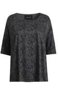 Alma T-Shirt | Schwarz Grau Spitze | T-Shirt von Liberté