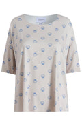Alma T-Shirt | Elfenbein-Kobalt-Muschel | T-Shirt von Liberté
