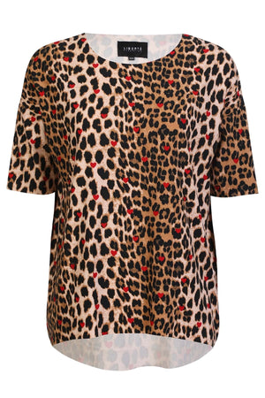 Alma Tshirt | Lux Leo Red Heart | TShirt fra Liberté