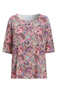 Alma Tshirt | Pink Paisley | T-Shirt fra Liberté