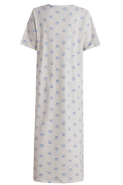 Alma Tshirt Dress | Ivory Cobolt Shell | Kjole fra Liberté