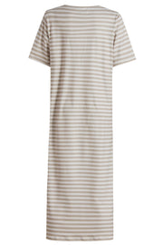 Alma Tshirt Dress | Sand Ivory Stripe | Kjole fra Liberté