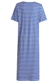 Alma Tshirt Dress | Stripe Ivory Cobolt | Kjole fra Liberté