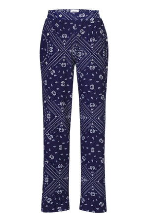 Alma Wide Pants | Blue Scarf | Bukser fra Liberté