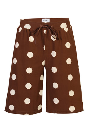 Alma Long Shorts | Brown Creme Dot | Shorts fra Liberté