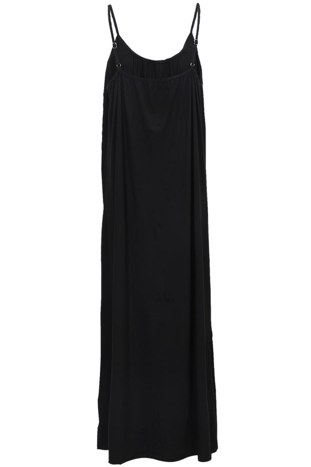 Alma Long Strap Dress | Black | Kjole fra Liberté