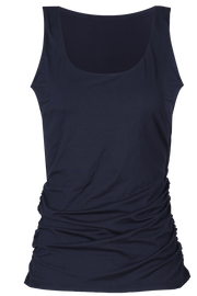 Alma Turn Top | Dusty Navy | Vendbar top fra Liberté