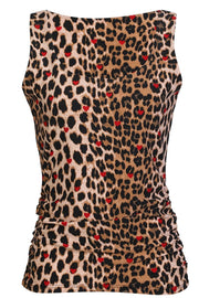 Alma Turn Top | Lux Leo Red Heart | Top fra Liberté