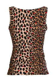Alma Turn Top | Lux Leo Red Heart | Top fra Liberté