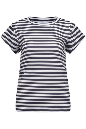 Alma U Tshirt | Black Creme Stripe | Tshirt fra Liberté