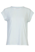Alma U Tshirt | L. Blue Creme Small Stripe | T-Shirt fra Liberté