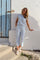 Alma Culotte Pants | L. Blue Creme Small Stripe | Bukser fra Liberté