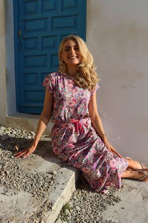 Alma Loose Skirt | Pink Paisley | Nederdel fra Liberté