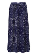 Alma Loose Skirt | Blue Scarf | Nederdel fra Liberté