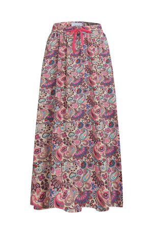 Alma Loose Skirt | Pink Paisley | Nederdel fra Liberté