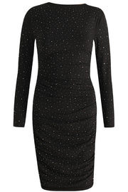 Alma Ls Turn Dress | Black Simili | Kjole fra Liberté