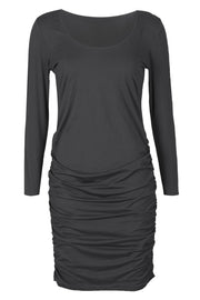 Alma Ls Turn Dress | Black | Vendbar kjole fra Liberté