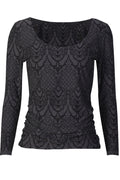 Alma Ls Turn Top | Dunkelgraue Lala | Wendebluse von Liberté