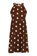 Alma Anni Dress | Brown Creme Dot | Kjole fra Liberté
