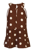 Alma Anni Top | Brown Creme Dot | Bluse fra Liberté