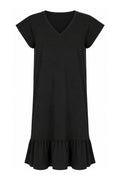 Alma U Tshirt Frill Dress | Black | Kjole fra Liberté