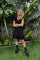 Alma U Tshirt Frill Dress | Black | Kjole fra Liberté