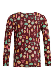 Alma Ls Tshirt Kids | Ballerina Bordeaux | Børne bluse fra Liberté